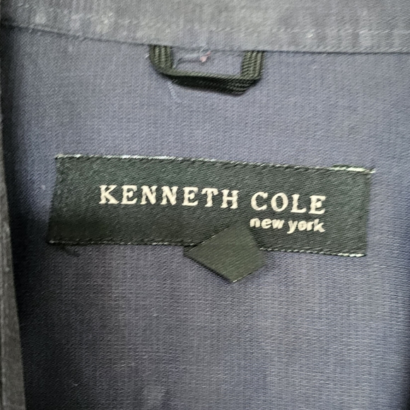 Kenneth Cole black long sleeve button down dress shirt men's size 15 - Picture 3 of 5